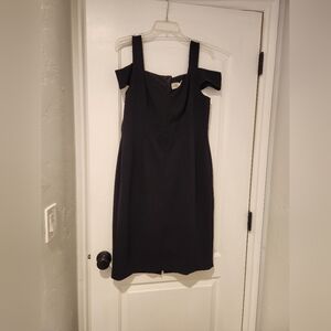 Eliza J Black Cold Shoulder Plus Size dress